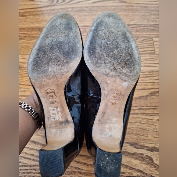 Tory Burch Black Raleigh 70mm Patent Pump 8.5 - Picture 6 of 9
